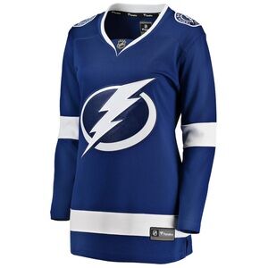 Tampa Bay Lightning Fanatics Women's Breakaway Home Jersey - Blue sz Large